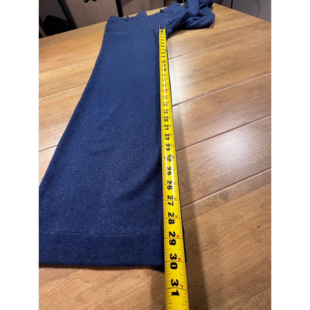Talbots Modern Knit Wide Leg Pant‎ Blue Women's Size 4 - Picture 8 of 10